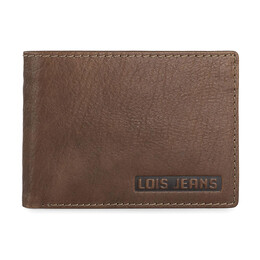 Πορτοφόλι Ανδρικό Δερμάτινο Lois 201401-02 Καφέ Ανοιχτό