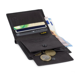 Πορτοφόλι Ανδρικό Δερμάτινο Lois 201406-01 Καφέ Σκούρο