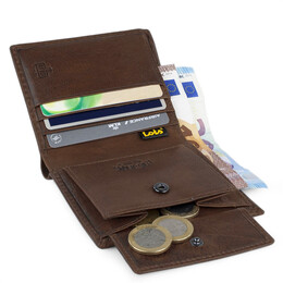 Πορτοφόλι Ανδρικό Δερμάτινο Lois 201406-02 Καφέ Ανοιχτό