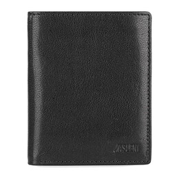 Πορτοφόλι Ανδρικό Δερμάτινο Jaslen Μαύρο 204220-01