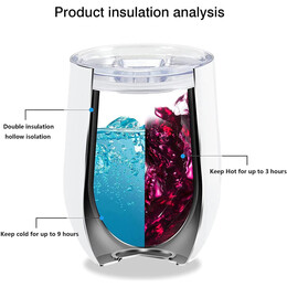Ποτήρι Θερμός Fine Life 360ml Λευκό Μάρμαρο 22041700-C144