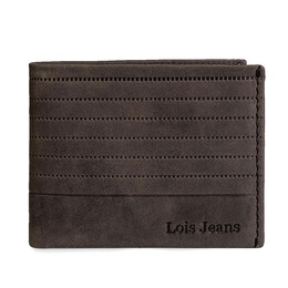 Πορτοφόλι Ανδρικό Δερμάτινο Lois 202207-02 Καφέ