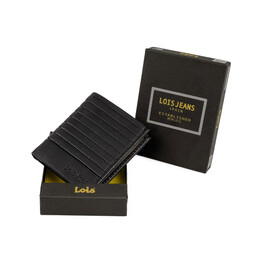 Πορτοφόλι Ανδρικό Δερμάτινο Lois 202217-01 Μαύρο