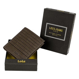 Πορτοφόλι Ανδρικό Δερμάτινο Lois 202217-02 Καφέ