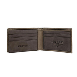 Πορτοφόλι Ανδρικό Δερμάτινο Lois 202286-03 Καφέ Ανοιχτό