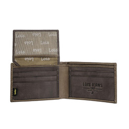 Πορτοφόλι Ανδρικό Δερμάτινο Lois 202286-03 Καφέ Ανοιχτό