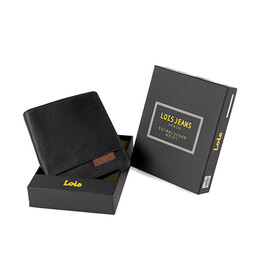 Πορτοφόλι Ανδρικό Δερμάτινο Lois 202317-01 Μαύρο