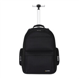 Σακίδιο Πλάτης Με Ρόδες 17" AMBER Μαύρο AM2026