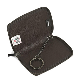Πορτοφόλι με Μπρελόκ Ανδρικό JASLEN με RFID Δερμάτινο Καφέ 204243-02