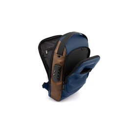 Τσαντάκι Ώμου AMBER Μπλε/Καφέ AM2006