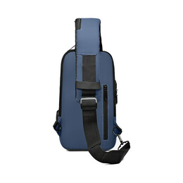 Τσαντάκι Ώμου AMBER Μπλε/Καφέ AM2006