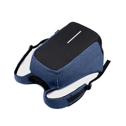 Σακίδιο Anti-Theft με Θήκη Laptop 13'' Amber Μπλε AM2008