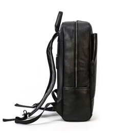 Σακίδιο Δερμάτινο με Θήκη Laptop 15,6'' AMBER Μαύρο AM2015