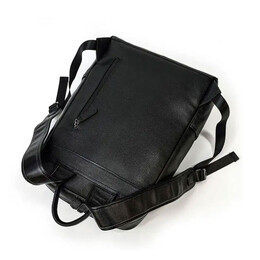 Σακίδιο Δερμάτινο με Θήκη Laptop 15,6'' AMBER Μαύρο AM2015