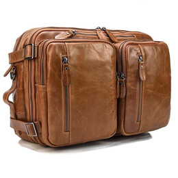 Σακίδιο Δερμάτινο AMBER Καφέ AM2016