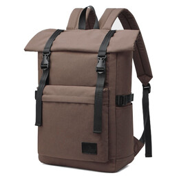 Σακίδιο με Θήκη Laptop 17.3" AMBER Καφέ AM2017