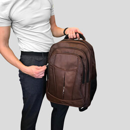 Σακίδιο με Θήκη Laptop 15,6'' BENZI Καφέ BZ5237