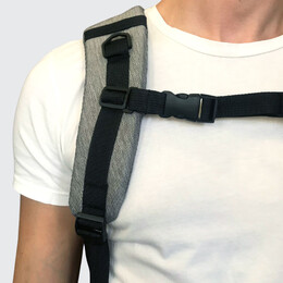 Σακίδιο με Θήκη Laptop 15,6" BENZI Γκρι BZ5529