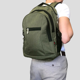 Σακίδιο με Θήκη Laptop 15,6'' BENZI Χακί BZ5532