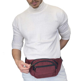 Τσαντάκι μέσης BENZI Μπορντό BZ5542