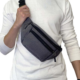 Τσαντάκι μέσης BENZI Γκρι BZ5546