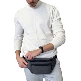 Τσαντάκι μέσης BENZI Γκρι BZ5546