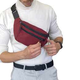 Τσαντάκι μέσης BENZI Κόκκινο BZ5546