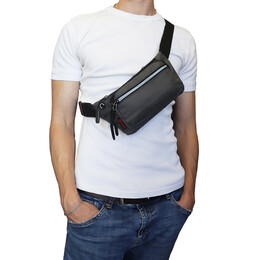 Τσαντάκι μέσης BENZI Γκρι BZ5721