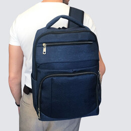 Σακίδιο με Θήκη Laptop 15,6'' DIAMOND Μπλε DM008