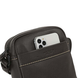 Τσαντάκι Ώμου Δερμάτινο JASLEN Καφέ 313019-02