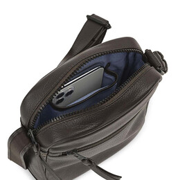 Τσαντάκι Ώμου Δερμάτινο JASLEN Καφέ 313019-02