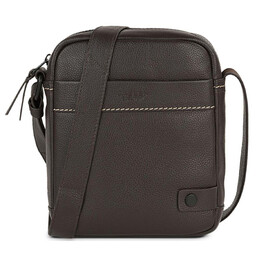 Τσαντάκι Ώμου Δερμάτινο JASLEN Καφέ 313019-02