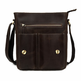 Τσαντάκι ώμου Δερμάτινο Amber Καφέ AM2019