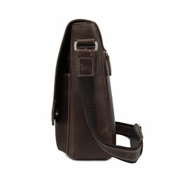 Τσαντάκι ώμου Δερμάτινο Amber Καφέ AM2019