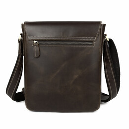 Τσαντάκι ώμου Δερμάτινο Amber Καφέ AM2019