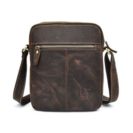 Τσαντάκι ώμου Δερμάτινο Amber Καφέ AM2020