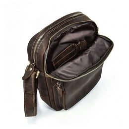 Τσαντάκι ώμου Δερμάτινο Amber Καφέ AM2020