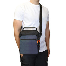 Τσαντάκι Ώμου BENZI Μαύρο/Μπλε BZ5764