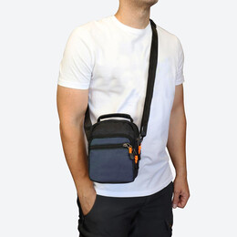 Τσαντάκι Ώμου BENZI Μαύρο/Μπλε BZ5767