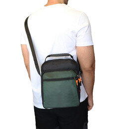 Τσαντάκι Ώμου BENZI Μαύρο/Πράσινο BZ5764