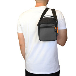 Τσαντάκι Ώμου BENZI Μαύρο/Γκρι BZ5767