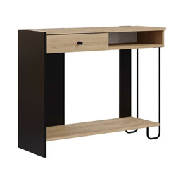 Κονσόλα Sirius Megapap Χρώμα Sapphire oak - Silky Black 100x35x79εκ.