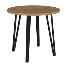 Τραπέζι Xana Megapap Χρώμα Sepet oak Ø90x77,5εκ.