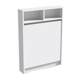 Τραπέζι Επιτοίχιο Πτυσσόμενο Bracke Megapap Χρώμα Λευκό 70x15x96εκ.