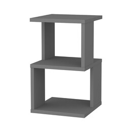 Κομοδίνο Carter Megapap Χρώμα Ανθρακί 29,6x29,6x49,4εκ.