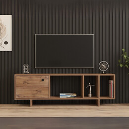 Έπιπλο Τηλεόρασης Folsom Megapap Χρώμα Atlantic Pine 140x29,9x45εκ.