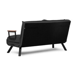 Καναπές - Κρεβάτι Sando Megapap Διθέσιος Υφασμάτινος Χρώμα Ανθρακί 133x78x78εκ.