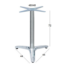 ROMAN 3ΝΥΧΗ ΒΑΣΗ ΑΛΟΥΜ./INOX ΜΕ ΡΕΓ/ΡΟΥΣ