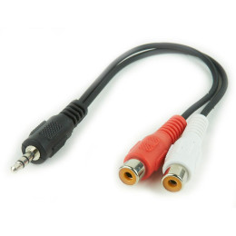 Gembird cca-406 Stereo Minijack Cable -> 2x rca (Cinch) f 0.2m (Cca-406) (Gemcca-406)