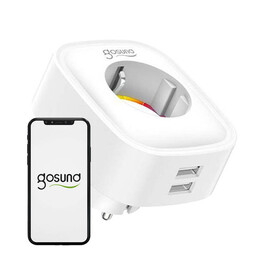 Gosund Έξυπνη Εξωτερική Πρίζα Wifi Sp112 2xusb Tuya 16a (Λευκό)